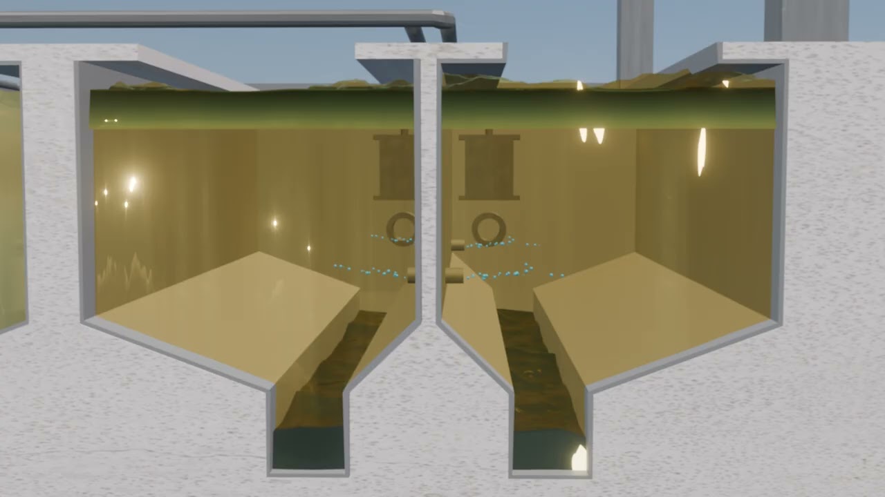 Wastewater Treatment Facility Grit Chamber (Sound 🔊)