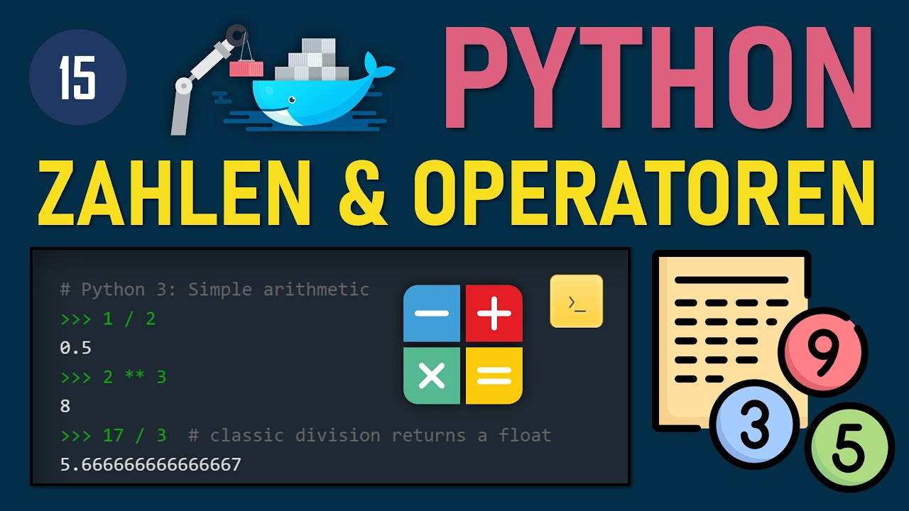 Python Programmieren Lernen – Zahlen, Operatoren & Mathe-Funktionen. Deutsch Tutorial für Anfänger!