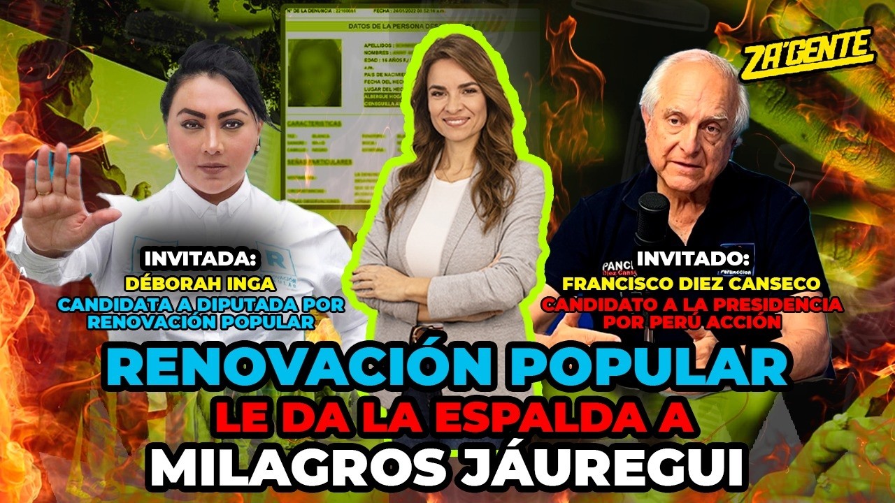 🎙️ Za'Gente | Renovación Popular LE DA LA ESPALDA a Milagros Jauregui