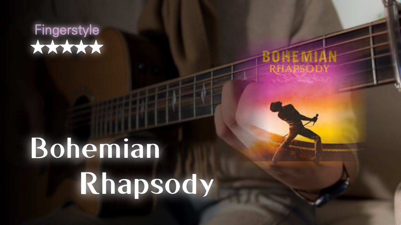 Bohemian Rhapsody tutorial | Queen | Fingerstyle Guitar | TAB + Chords
