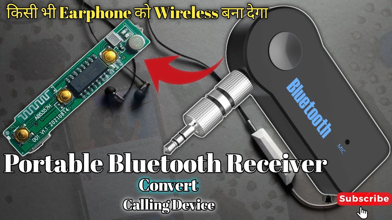 Portable Bluetooth Receiver | Convert Calling Device | Hand-Free Car Kit #video #youtuber #tech #sub