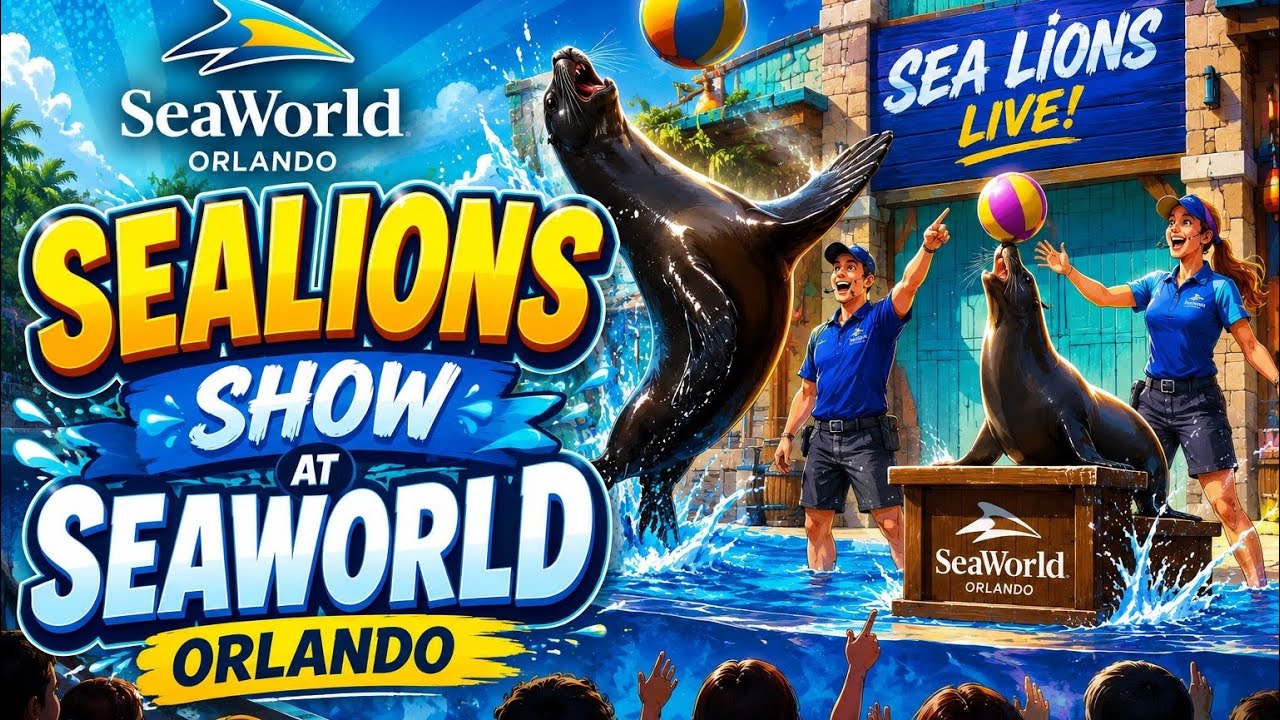 Amazing Sealion show | Flippers Facts Fun at SeaWorld Orlando 2026