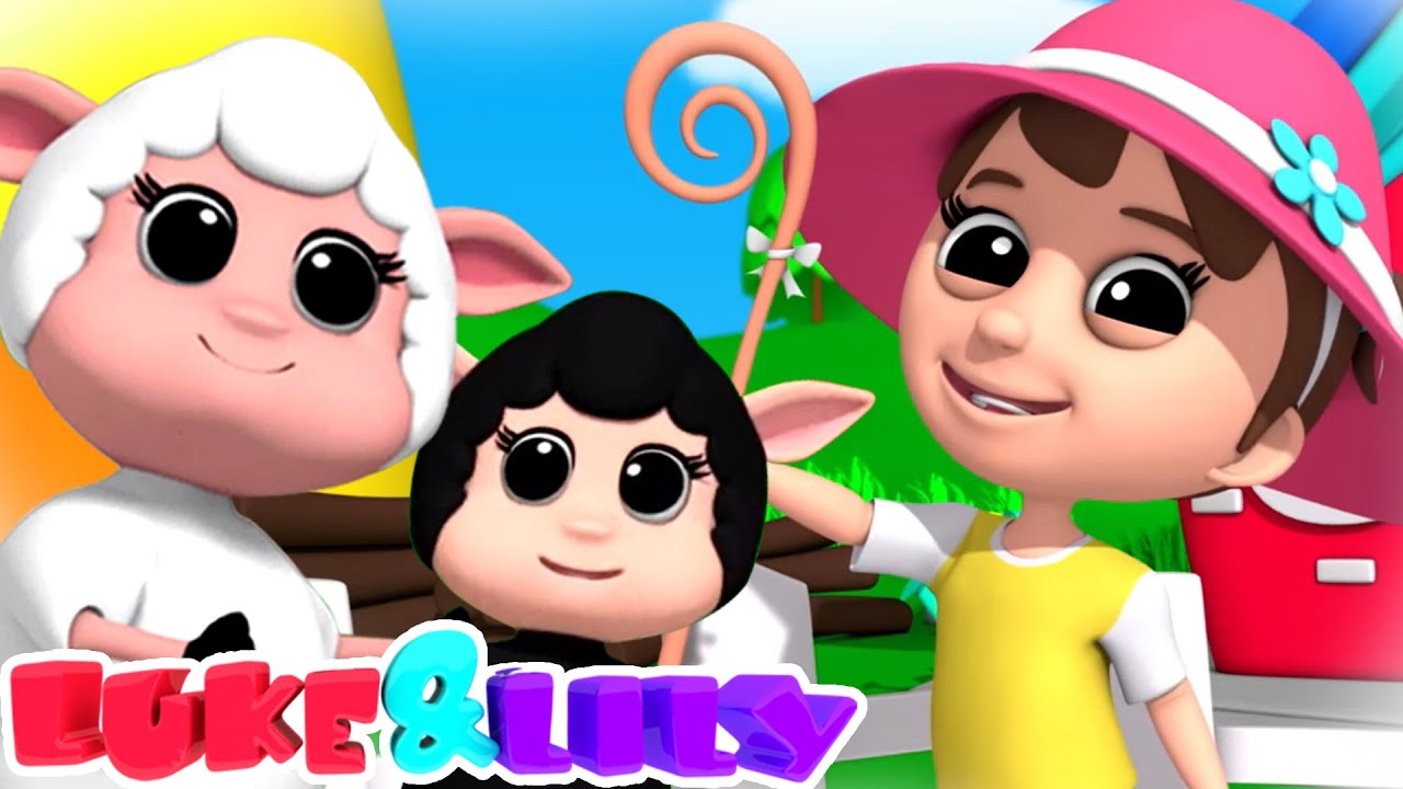 Little Bo Peep | Nursery Rhymes For Babies | Kids Songs with Luke and Lily