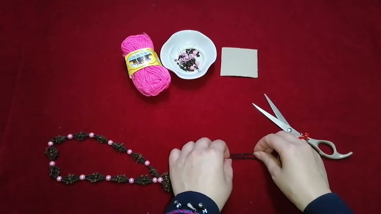 مسبحة من القرنفل شكله وعطره يجنن 😍تتخله بأي مكان حته بالسيارة Aromatic cloves necklace