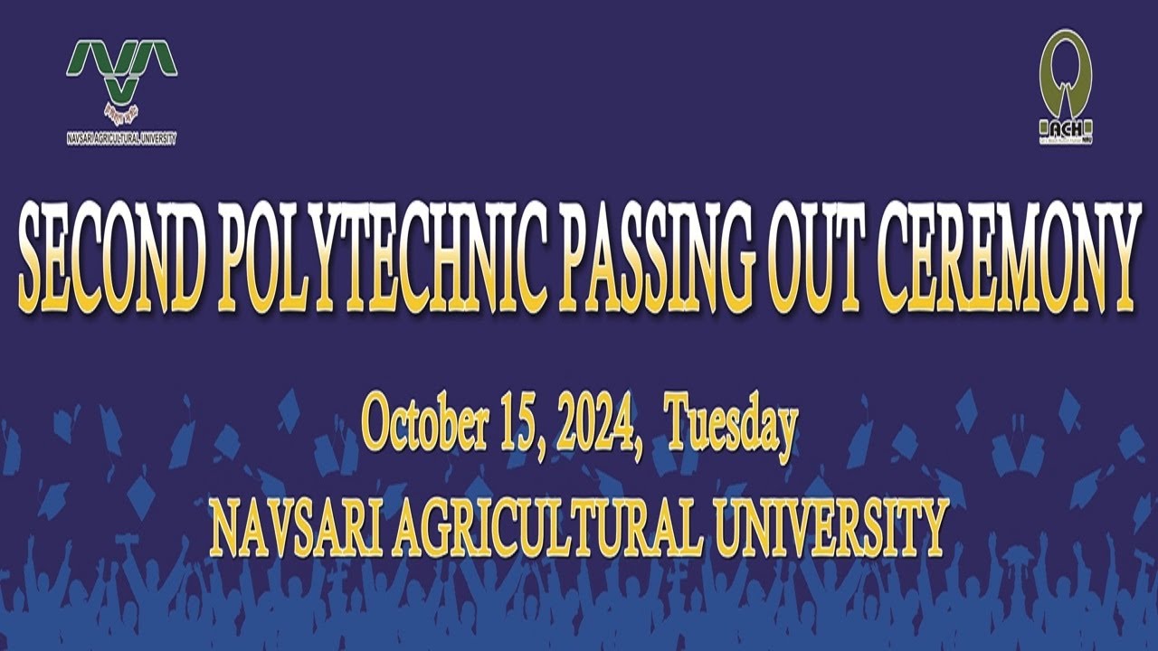 The Second Polytechnic Passing out Ceremony 2024 of NAU, Navsari