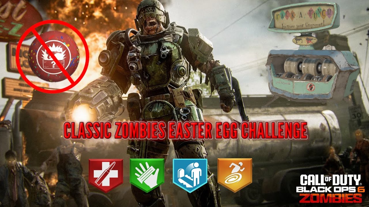 Classic Zombies Easter Egg Challenge on Liberty Falls! (4 Perks, No Gobblegums, Tier 1 PAP)