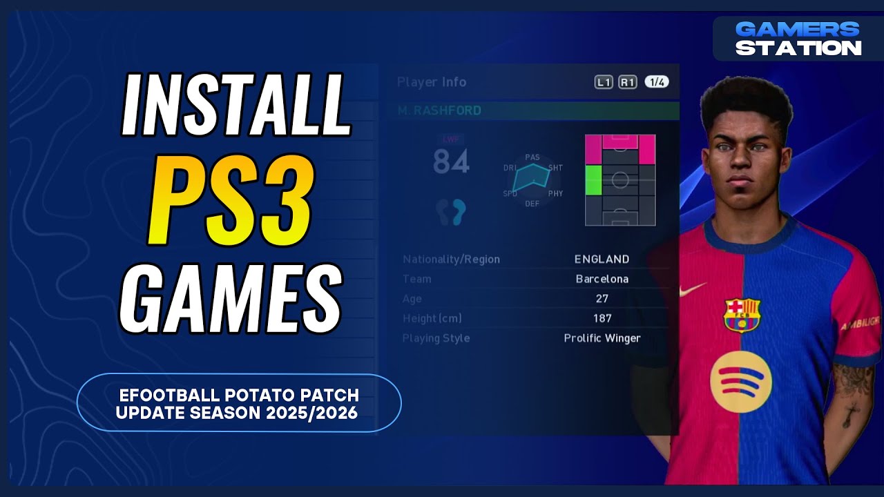eFootball 2026 PS3 POTATO PATCH AIO