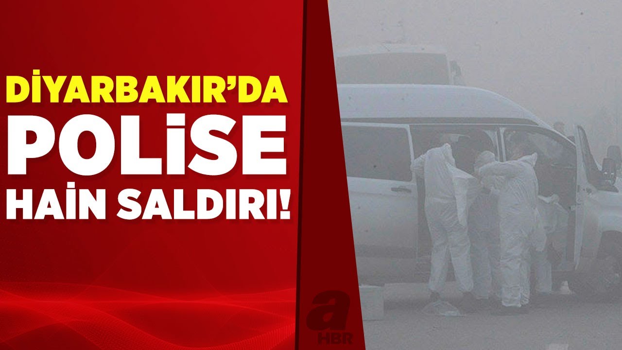 Diyarbakır'da polis servisine bombalı saldırı! 2 şüpheli gözaltında! | A Haber