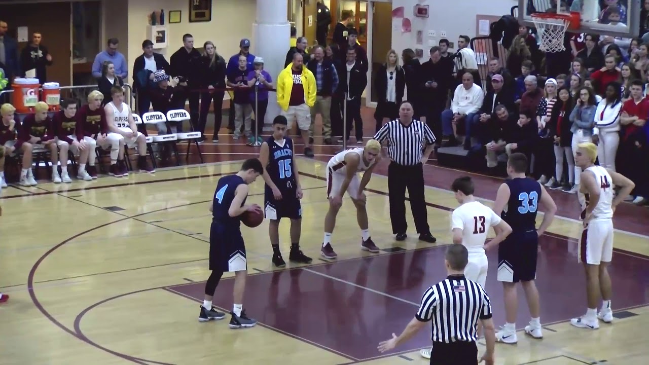 Newburyport Boys Basketball Playoffs vs Dracut March 1, 2019
