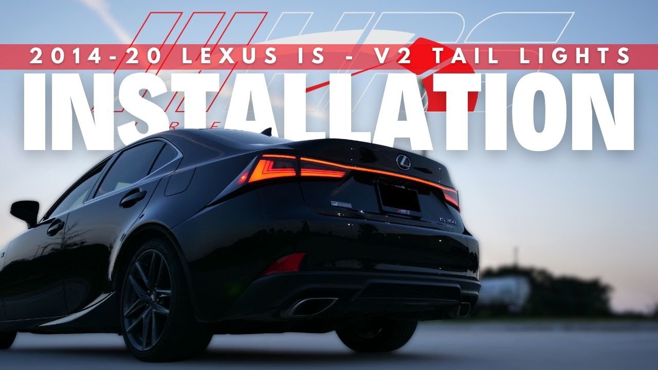 Установка светодиодных задних фонарей Lexus IS Series V2