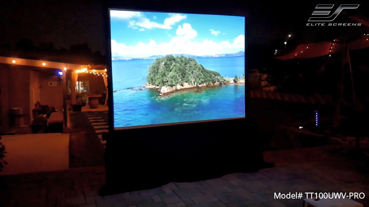 Joelster Reviews The Tripod Tab-Tension Series from Elite Screens | Portable Free-Standing Screen