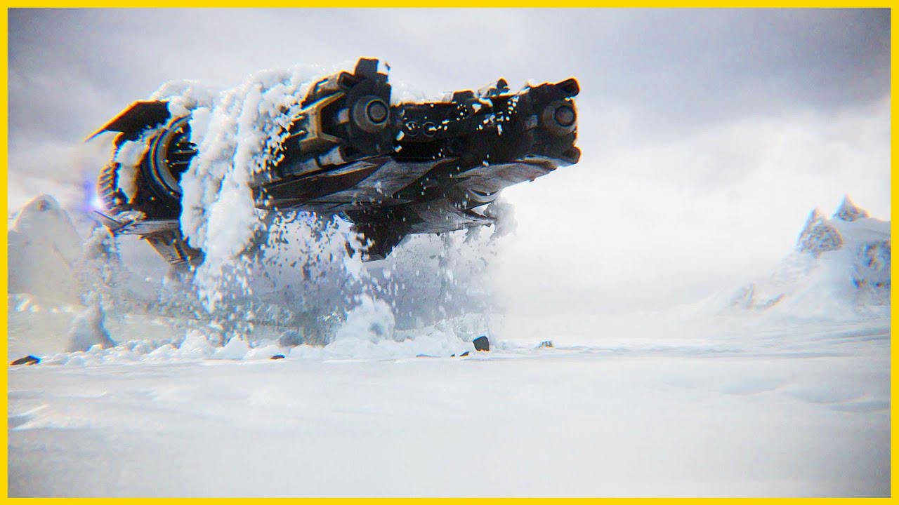 Frosty Frontier: Houdini & Arnold VFX Breakdown of a Tundra Spaceship Launch
