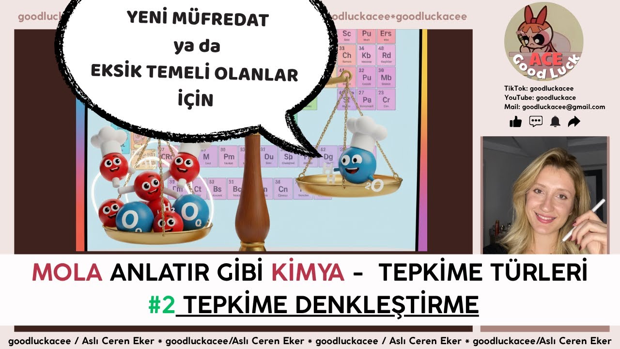 Mola anlatır gibi - Tepkime Denkleştirme