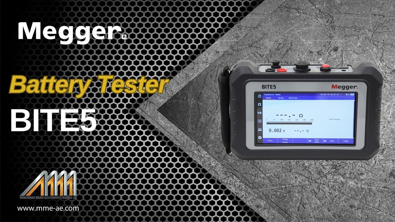 Test Your Batteries Like a Pro | Megger BITE5 Battery Tester