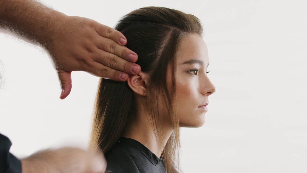 Slicked Back Hair Editorial