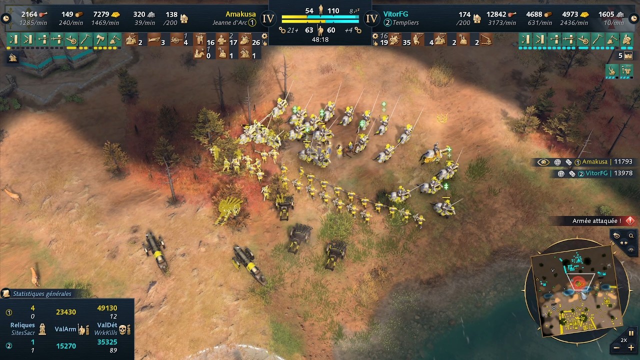 AOE IV - Rule Of The Templars (Joan VS KT)