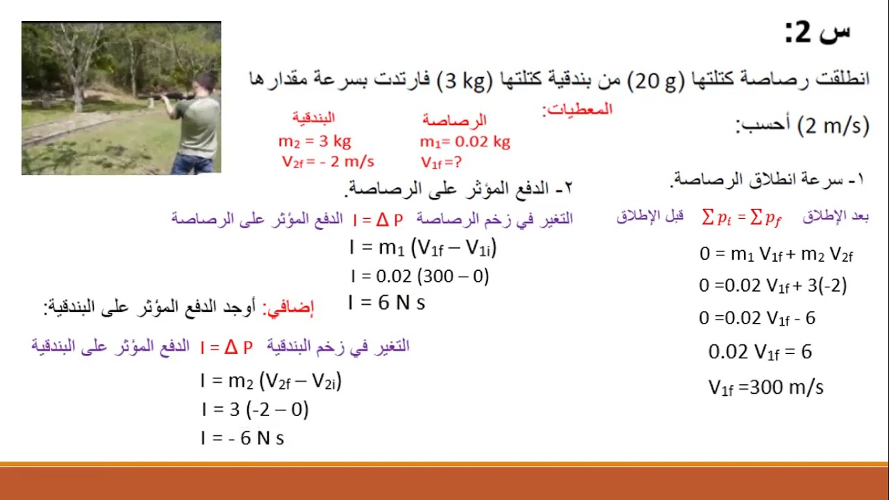 حل اختبار الرزمة الأولى الجزء - 2 - الفيزياء الثاني عشر العلمي المنهاج الفلسطيني