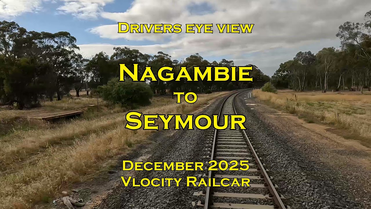 Drivers eye view, Nagambie to Seymour, Dec 2025