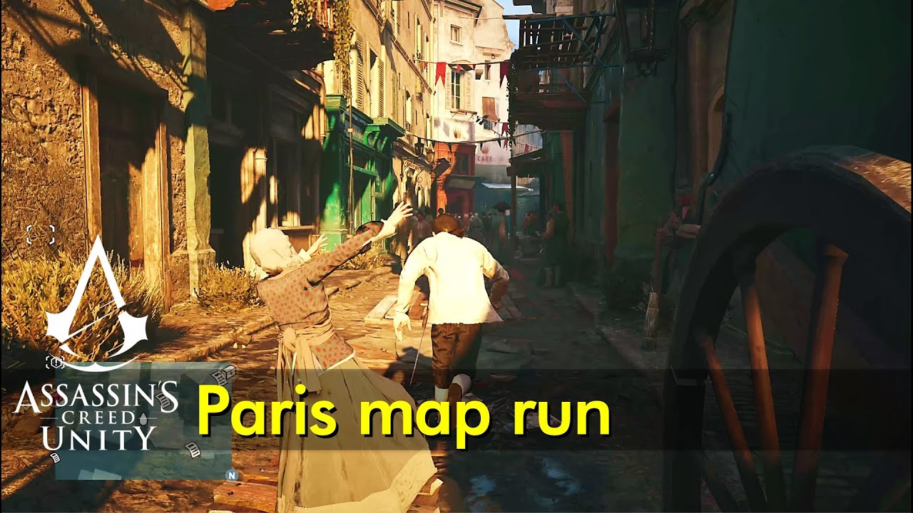 Paris map run - north to south | 18th century France | Assassin&rsquo;s Creed Unity