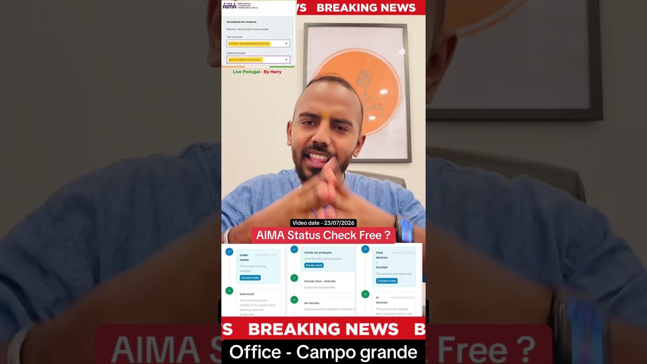 Aima status check free ? TRC or First card Process ? &reg;Live Portugal By Harry | Advocate | Portugal
