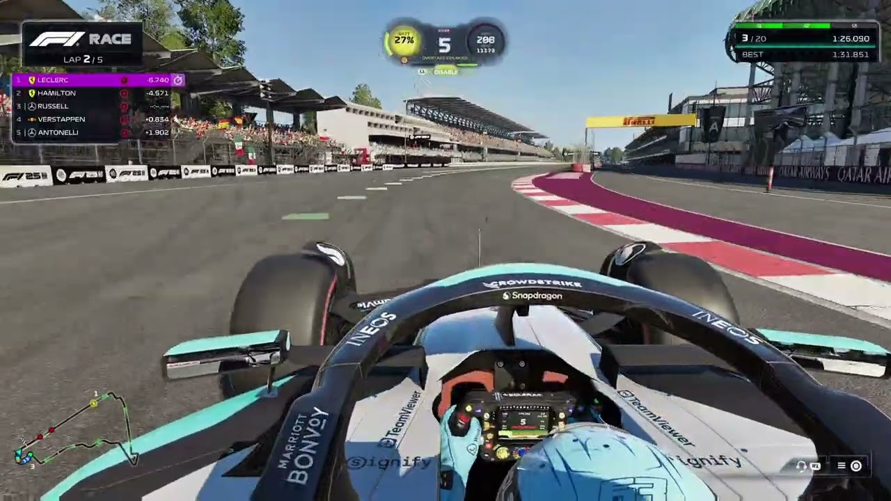 F1 25 | Another Podium for the Silver Arrows | George Russell | Mexico GP | 2k 60fps 