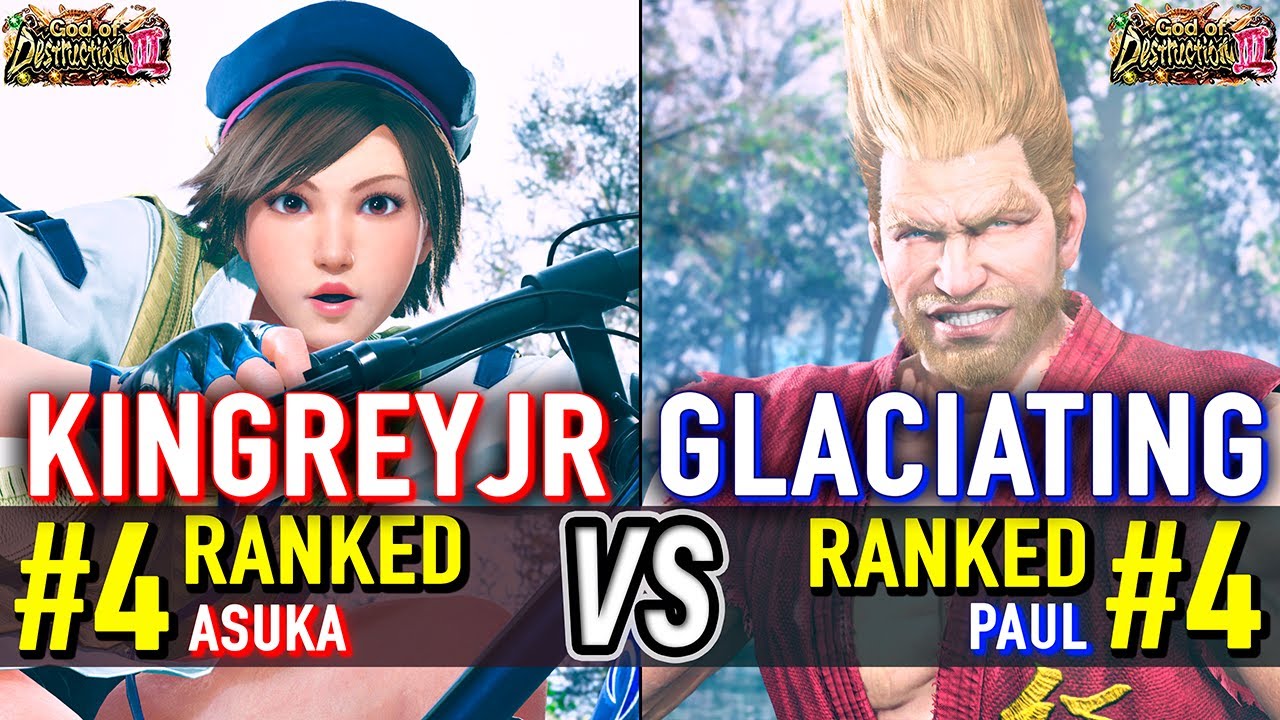 T8 🔥 KINGREYJR (#4 Ranked Asuka) vs GLACIATING (#4 Ranked Paul) 🔥 Tekken 8 High Level Gameplay