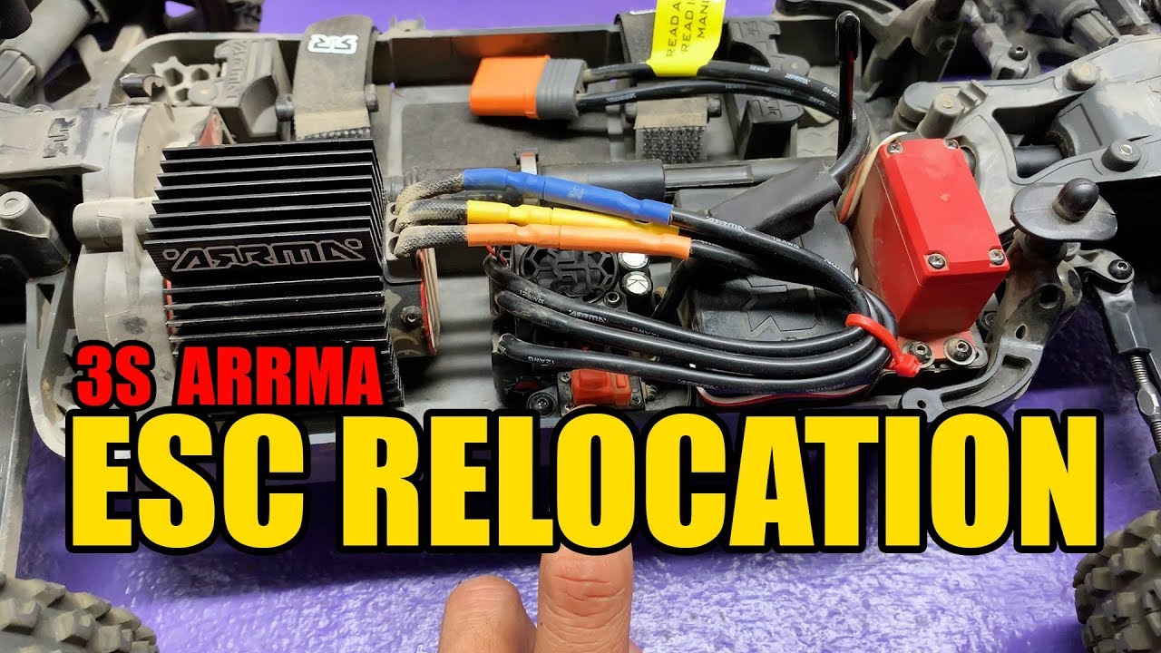 Arrma Typhon 4x4 BLX 3s & Mega ESC Relocation - 3 Options! [MUCH BETTER!]