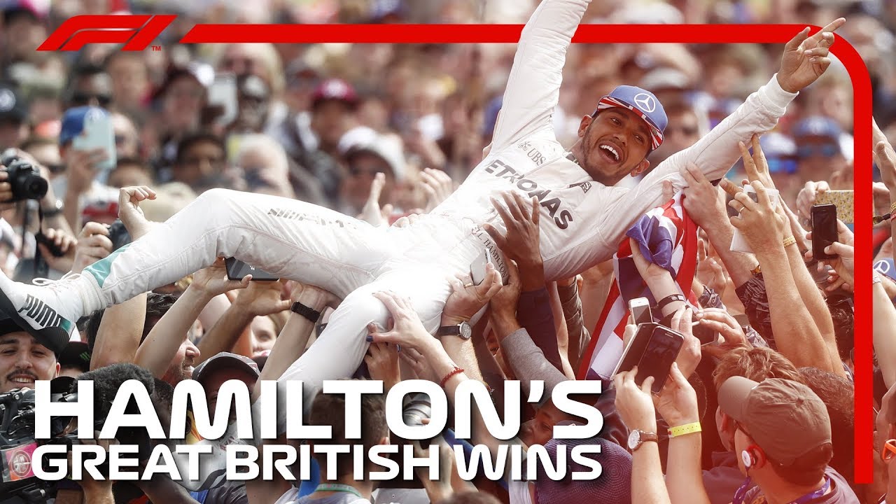 Lewis Hamilton's Great British Grand Prix Wins