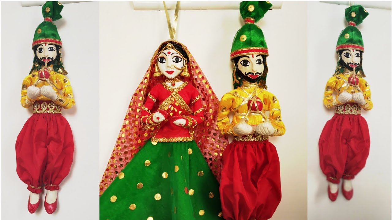 How to Make Rajasthani Puppet at Home/Puppet Making/DIY Rajasthani Puppet Male