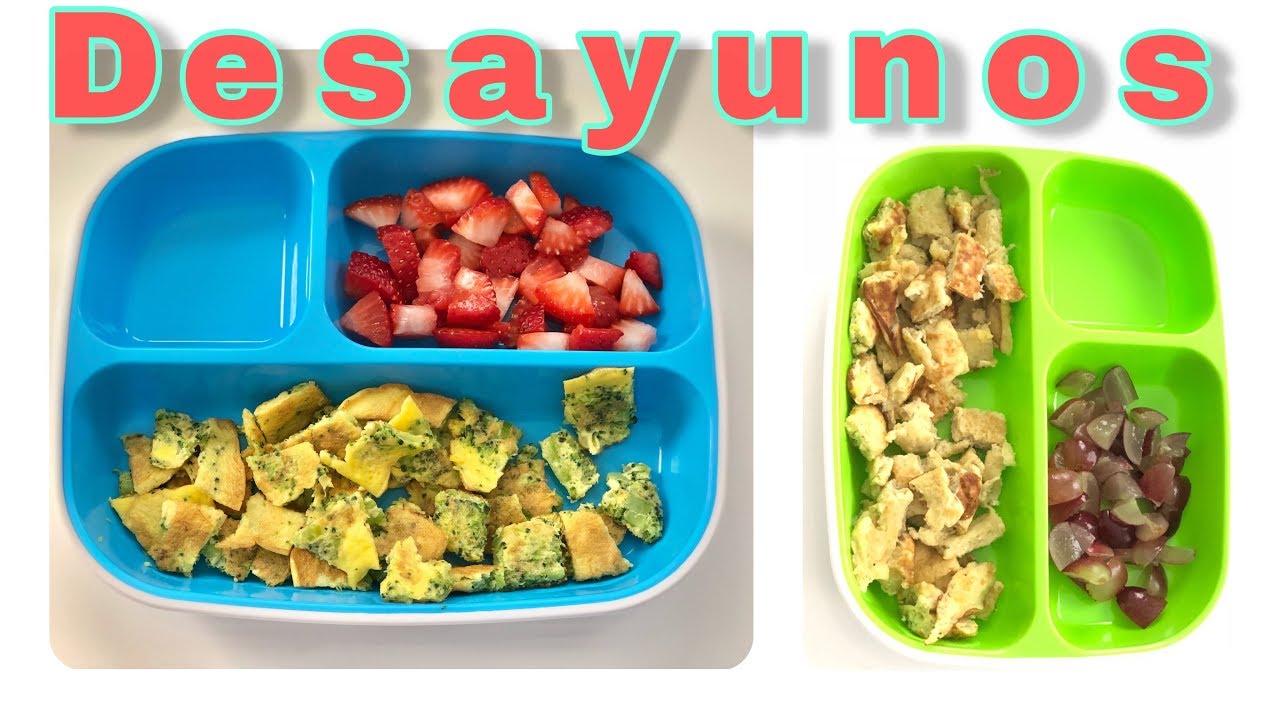 Desayunos fáciles para bebés de 12 meses en adelante | Desayunos con huevo y frutas