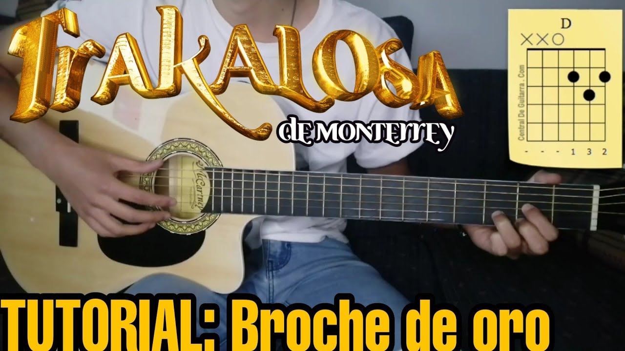 COMO TOCAR BROCHE DE ORO DE LA TRAKALOSA EN GUITARRA | TUTORIAL