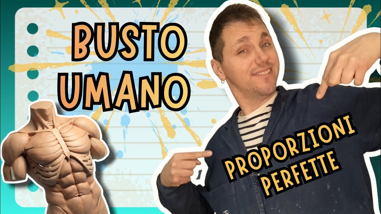 Come modellare un BUSTO UMANO: proporzioni, ossa e muscoli spiegati semplice