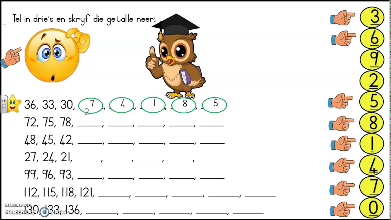 Getalpatrone van 3