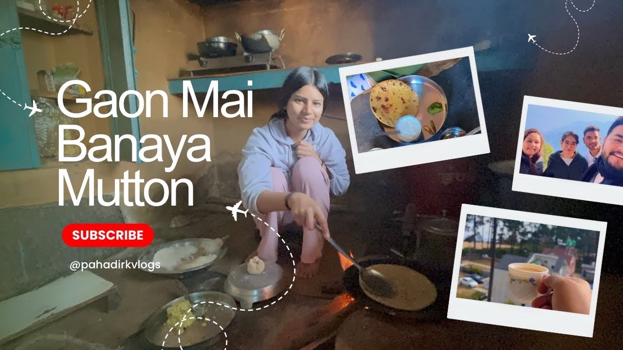 Gaon mai banaya Mutton 
