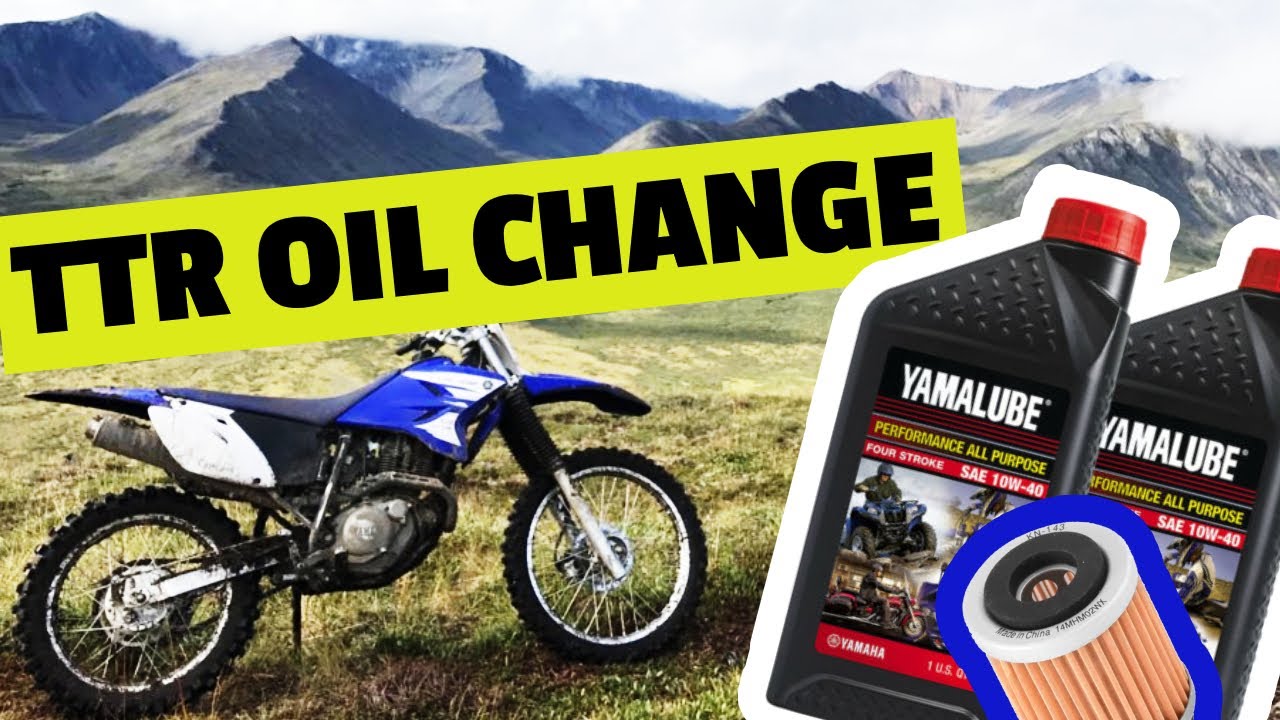 Full Oil and Oil Filter change for a Yamaha TTR 230 Dirtbike