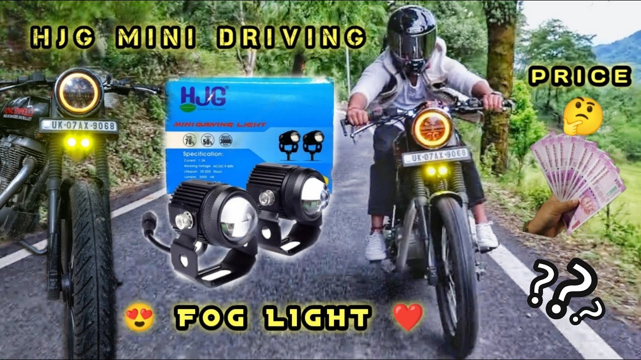 HJG mini drive Fog Light 😍😍😍 Installed in Classic 350 | REACTIONS 🫣 @autopowerz  #sbvlogs96