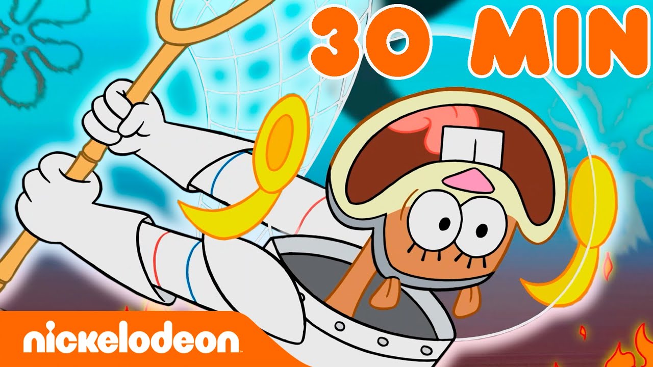 SpongeBob Schwammkopf | 30 Minuten Sandys seltsamste Momente! | Nickelodeon Deutschland