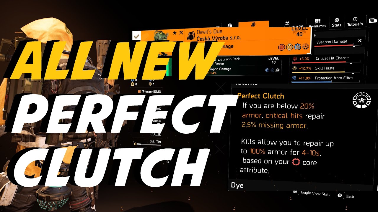 *NEW* Perfect Clutch | Devil's Due NAMED Backpack | The Division 2: Warlords of New York