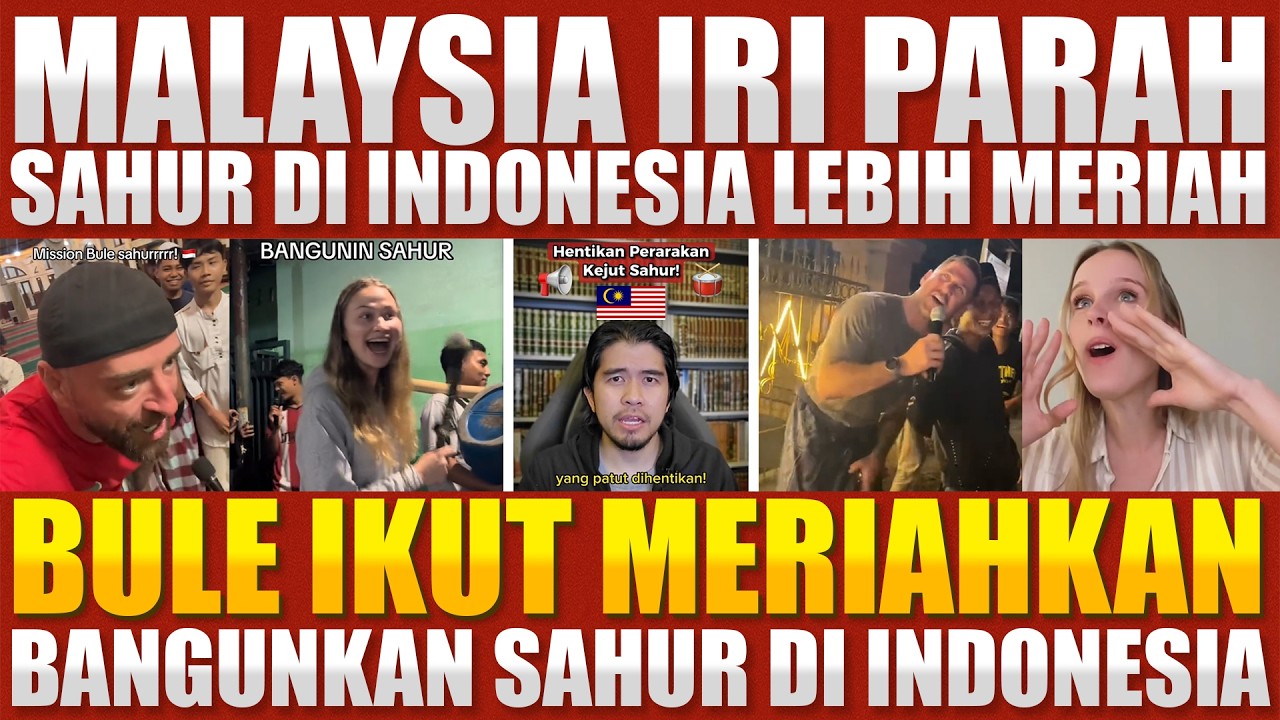 MALAYSIA HEBOH PARAH‼️Larang Tradisi Bangunkan Sahur INDONESIA‼ Tapi Malah Di Meriahkan BULE