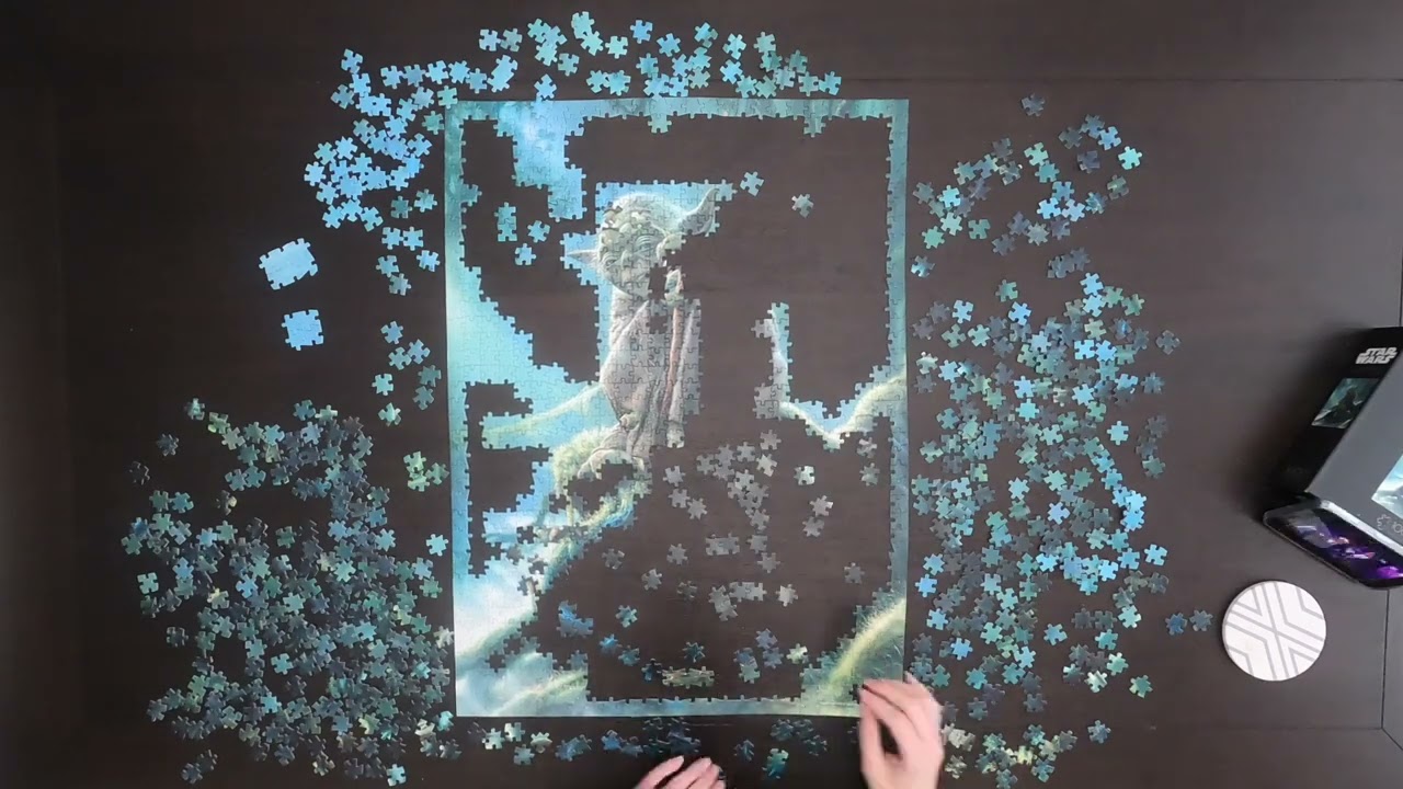 1000 Piece Yoda Jigsaw Puzzle Time Lapse