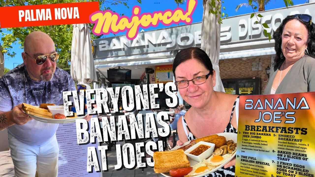 Everyone’s Gone BANANAS for a Full English Breakfast at Banana Joe’s! Majorca