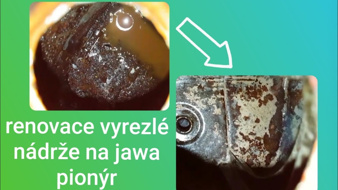 Renovace vyrezl&eacute; n&aacute;drže jawa pion&yacute;r pomoc&iacute; kyseliny citr&oacute;nov&eacute;