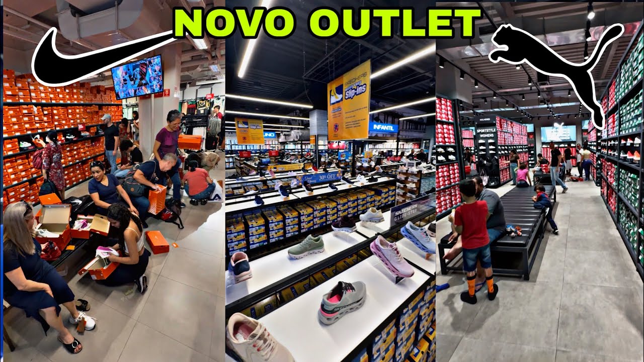 Novo OUTLET BARATO, Nike, Mizuno, puma, Skechers - Só marcas outlet, fui gastar em tênis 