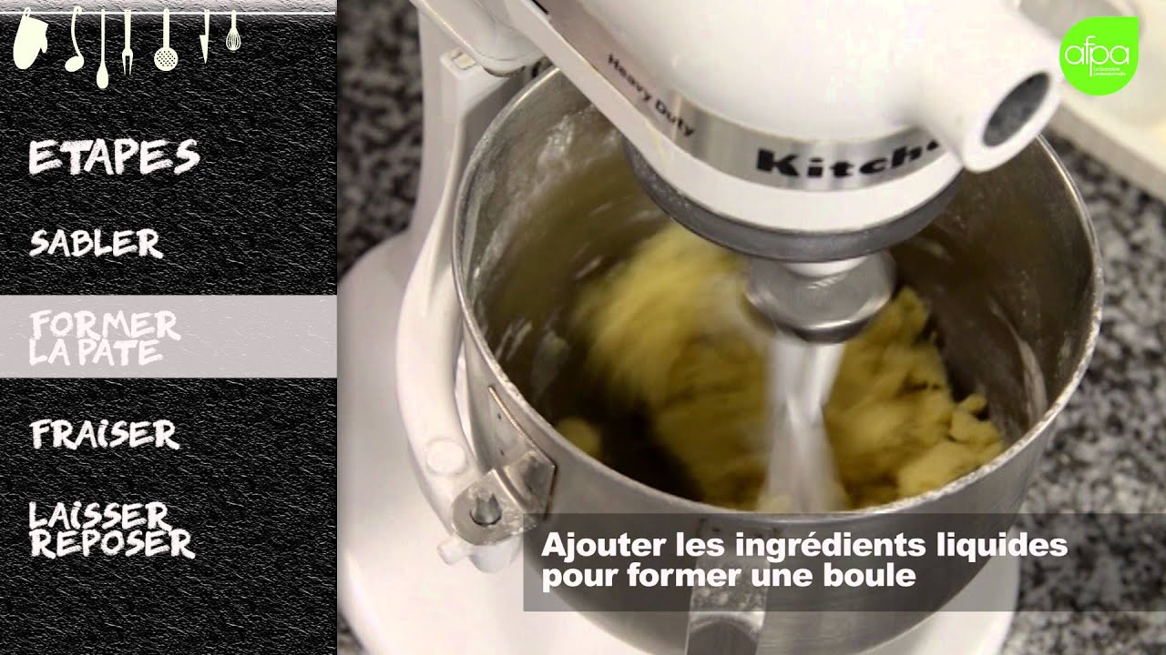 Pâte sucrée au batteur
