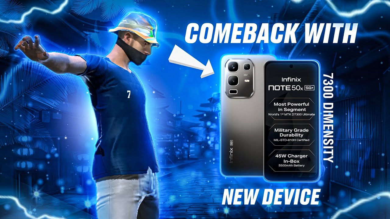 Epic Comeback🔥 Free Fire Gameplay on New Infinix Note 50X | Smooth & Powerful Performance