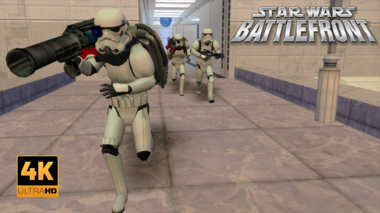 Republic Clones vs galactic empire - Star Wars Battlefront (2004) Bespin cloud City attack - (4K HD)