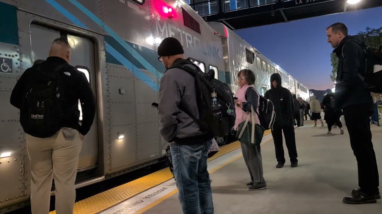 Metrolink train on track 2 heading to LA Union