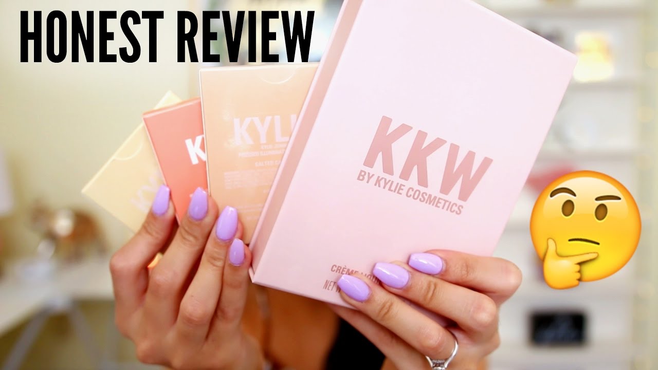 KYLIE COSMETICS HONEST REVIEW: KKW COLLECTION, X-RATED BLUSH + KYLIGHTERS! | juicyyyyjas | JuicyJas