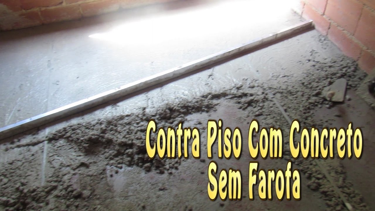 Contra Piso Com Concreto sem Farofa