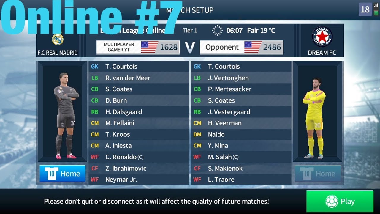Dream League Soccer 2018 Tier 1 Online Gameplay #8